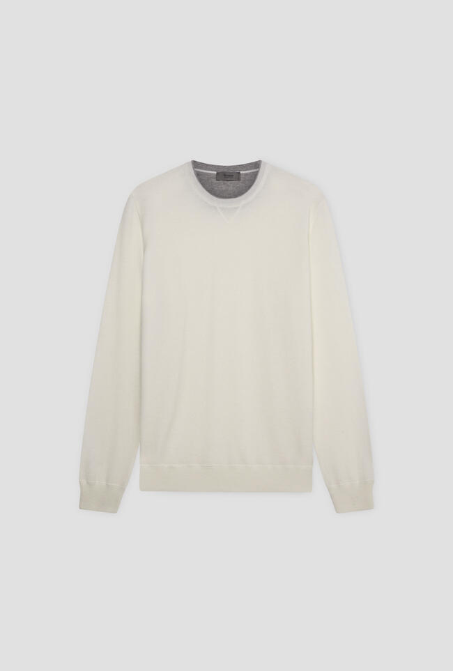 Felpa in maglia girocollo in lana cardata ESSENTIAL - Ferrante | img vers.1300x/